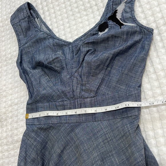 eShakti Women's Birds Eye View Midi Dress - Picture 3 of 11